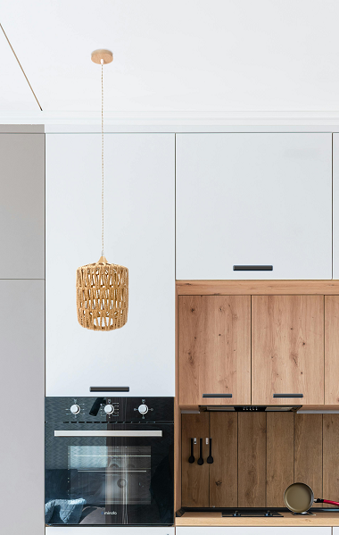 Lúminaria Pendente Rattan de Palha Nova Guine Detalhes